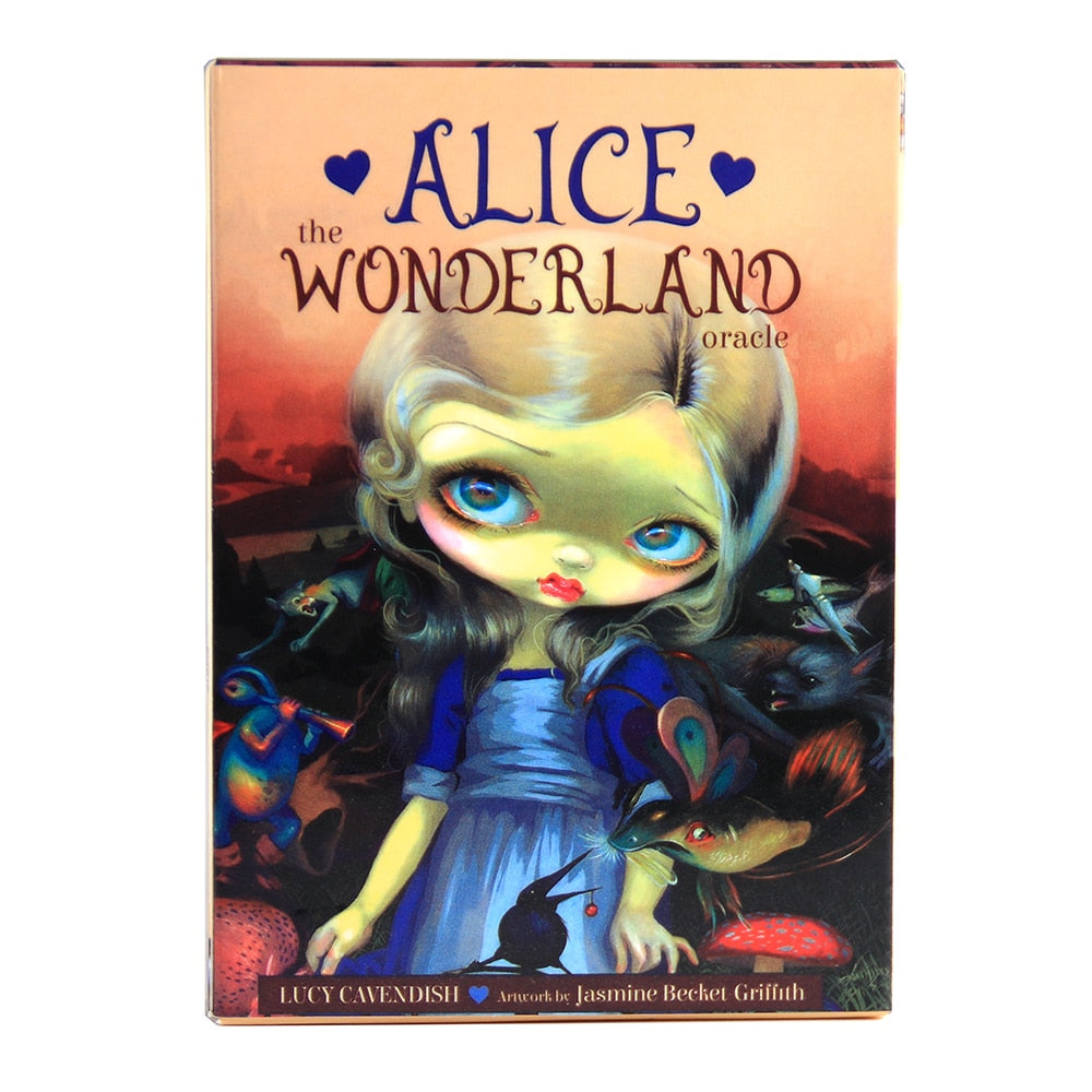 Alice The Wonderland Oracle Cards Full English 45 Cards Deck Tarot Divination Fate Family Party Card Game