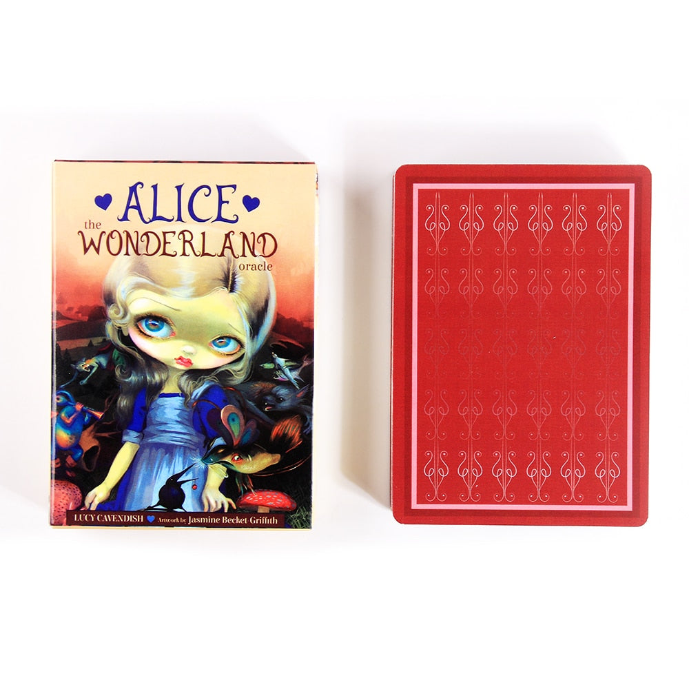 Alice The Wonderland Oracle Cards Full English 45 Cards Deck Tarot Divination Fate Family Party Card Game