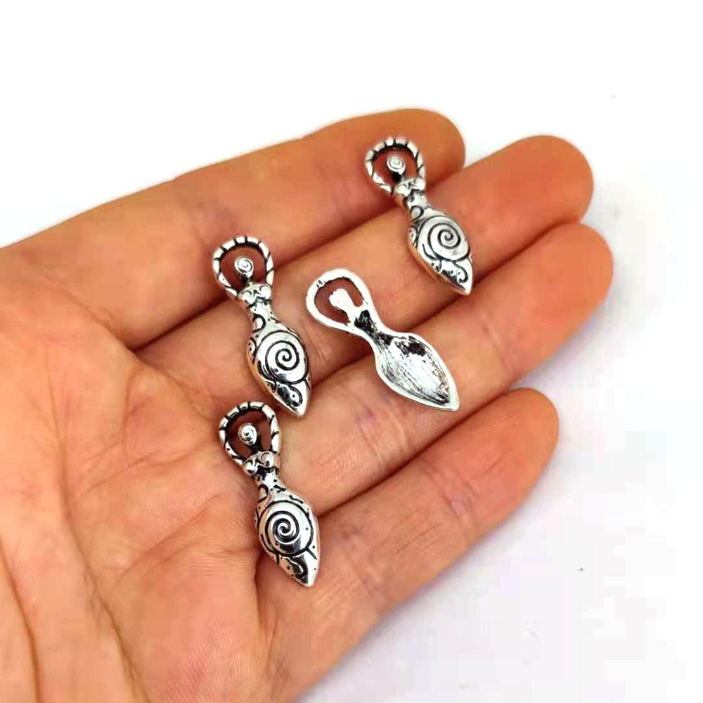 8 designs 50pcs Wiccan Goddess Moon Yoga Pendant charm Witchcraft Fashion Jewelry for Women