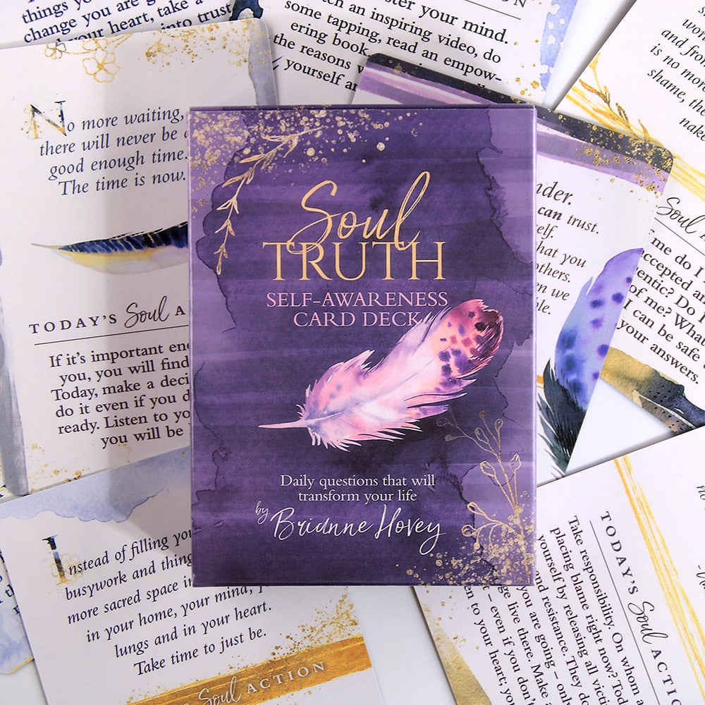 Soul Truth Self Awareness Card Deck New Tarot Cards For Beginners With Guidebook Card Game Board Game Exquisite And Guidebook