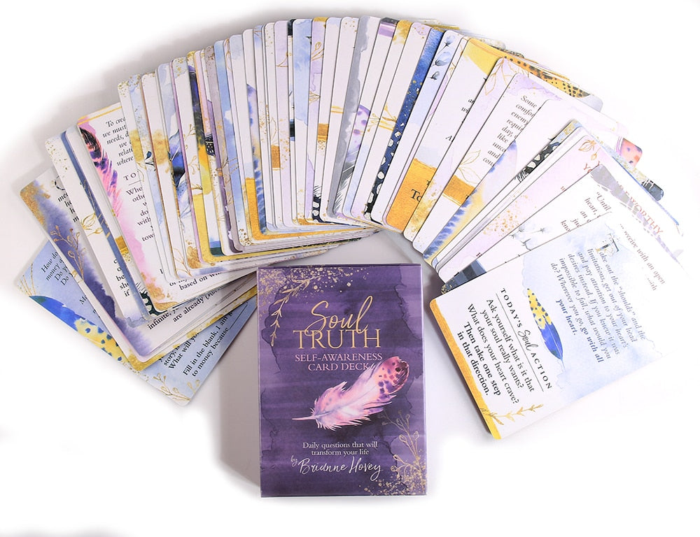 Soul Truth Self Awareness Card Deck New Tarot Cards For Beginners With Guidebook Card Game Board Game Exquisite And Guidebook