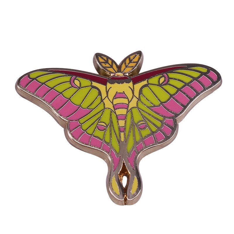 Excellent Quality Skull Butterfly Moth Enamel Lapel Pin Brooch Collection Celestial Moon Witch Badge Bag Spooky Halloween Decor
