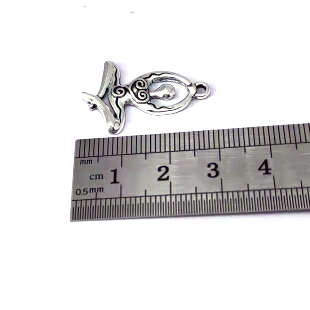 8 designs 50pcs Wiccan Goddess Moon Yoga Pendant charm Witchcraft Fashion Jewelry for Women