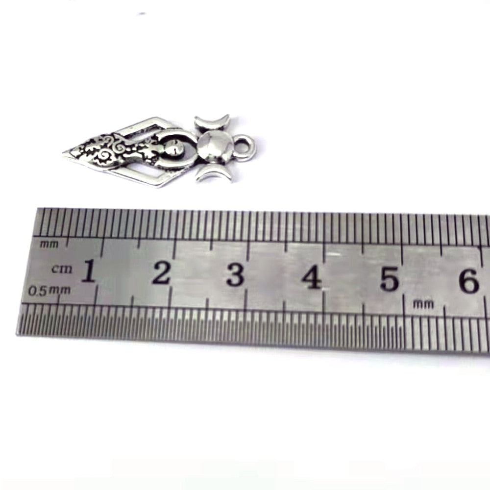 8 designs 50pcs Wiccan Goddess Moon Yoga Pendant charm Witchcraft Fashion Jewelry for Women