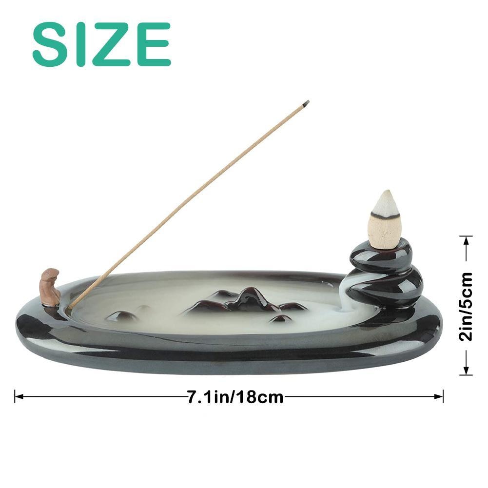 1Pc Boat Incense Burner Nice Incense Stick Holder Vintage Fisherman Ornament Fisherman Incense Burner