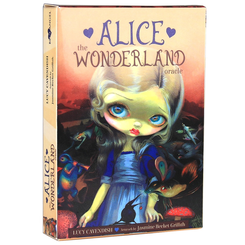 Alice The Wonderland Oracle Cards Full English 45 Cards Deck Tarot Divination Fate Family Party Card Game