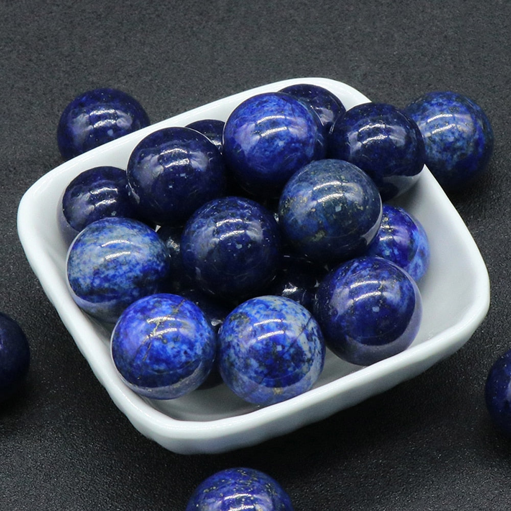20mm Round Natural Non-porous Aura Crystal Agate Transfer Ball Polished Gemstone Energy Specimen Home Fish Tank Decoration 1PC