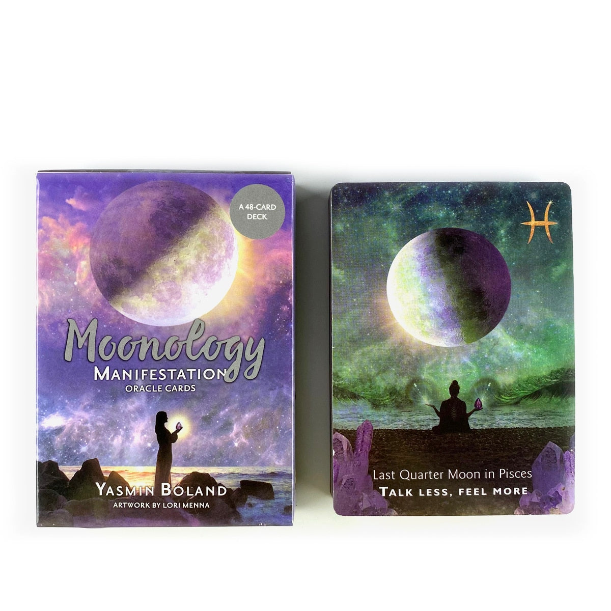 Moonology Manifestation Oracle Cards Leisure Party Table Game High Quality Fortune-telling Prophecy Tarot Deck With PDF Guide