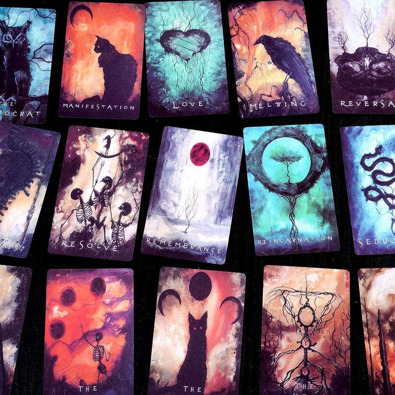 Spirits Shadows Tarot Card Unknown Spirit Deck Tarot Oracle Cards Deck Card Mysterious Divination Game Family Party Board Game