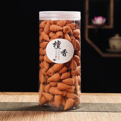 150pcs Tower Incense Fresh Air Sandalwood Home Decor Relax Backflow Agarwood Incense Cones Buddhist Supplies