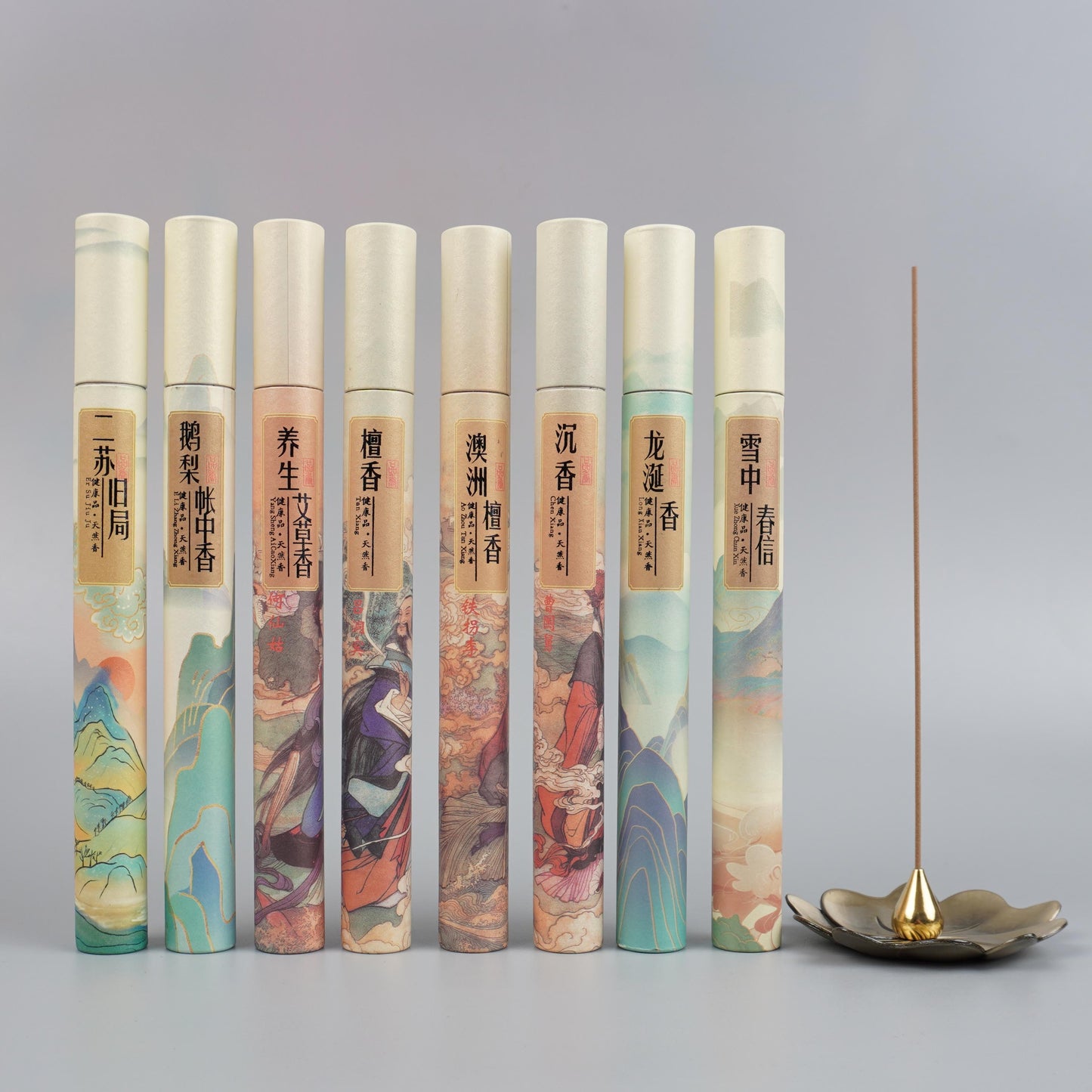 40Pcs Natural Sandalwood Incense Sleep Chinese Home Incense Stick Aroma Indoor Buddha Incense Osmanthus Room Fragrance Rose