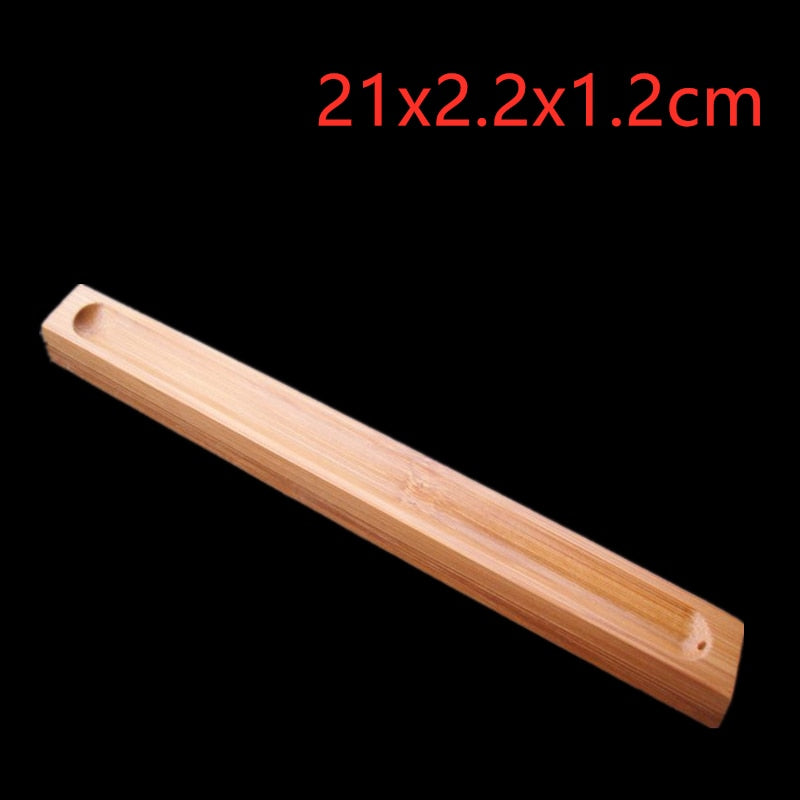New High Quality 1Pc Bamboo Material Stick Incense Plate Incense Holder Fragrant Ware Stick Incense Burner Sage