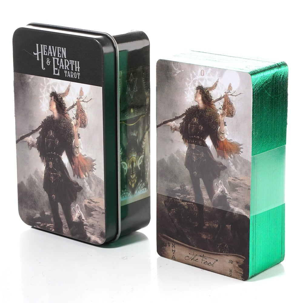 Everyday Witch Tarot Witches in a Tin Metal Box Gold-plated Edge Hot Sell Tarot Cards For Divination Tarot Deck Beautiful Packag