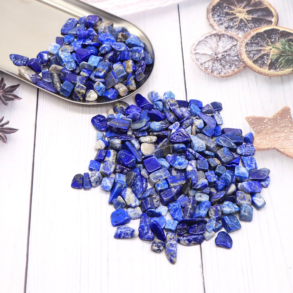 50/100g Natural Lapis Lazuli Crystal Chip Quartz Minerals Specimen Irregular Gravel Suitable For Aquarium Home Gem Decor Crafts