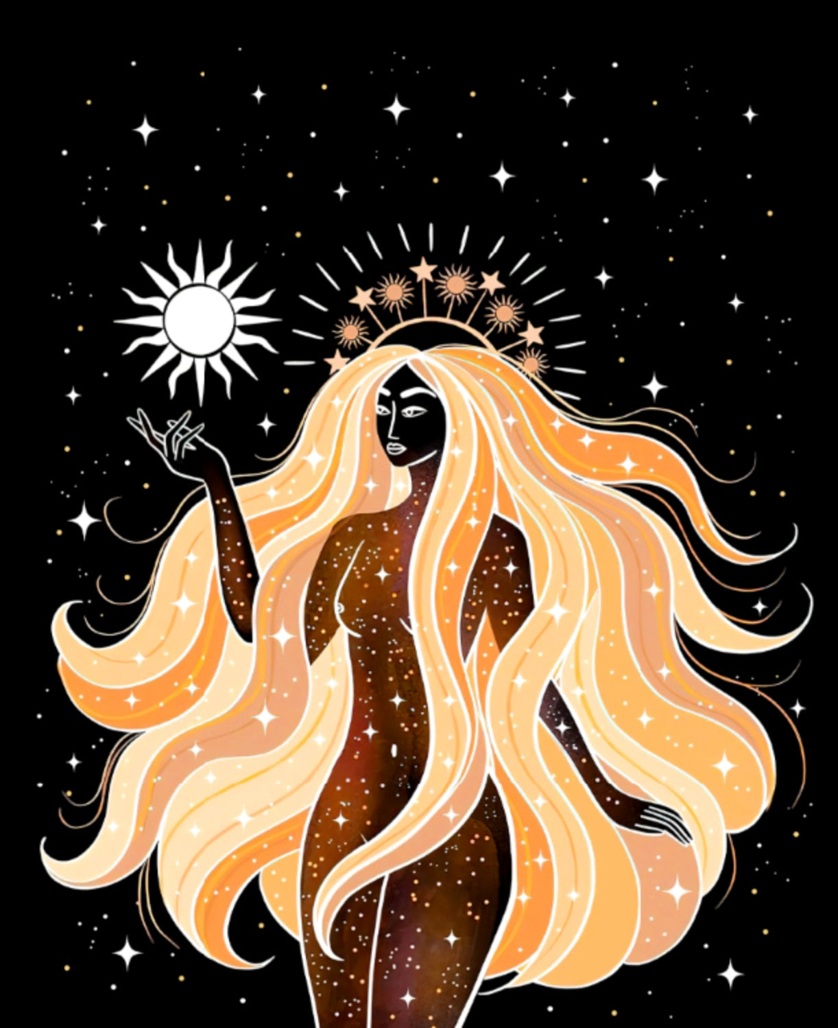 Hecate Triple Moon Goddess Of Witchcraft Colored Witchcraft Supplies Tarot Cloth Mystic Aesthetic Altar Cloth Witch Gift