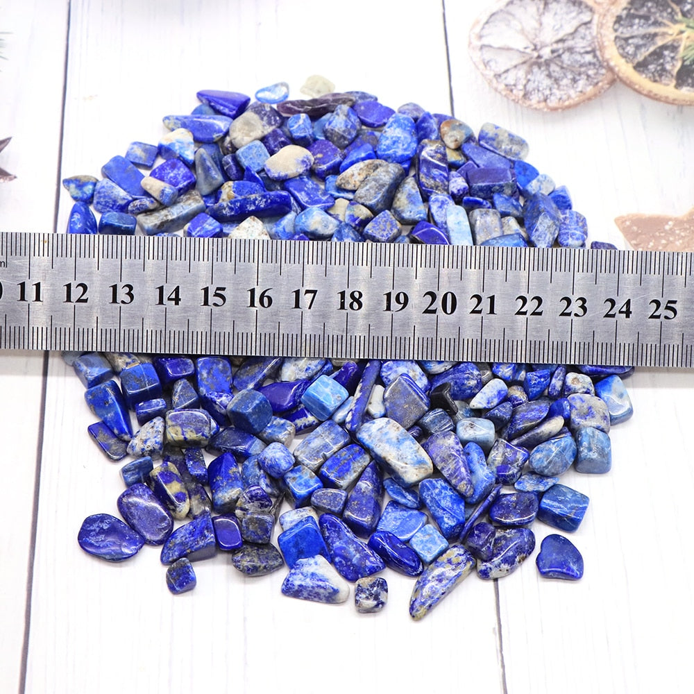 50/100g Natural Lapis Lazuli Crystal Chip Quartz Minerals Specimen Irregular Gravel Suitable For Aquarium Home Gem Decor Crafts