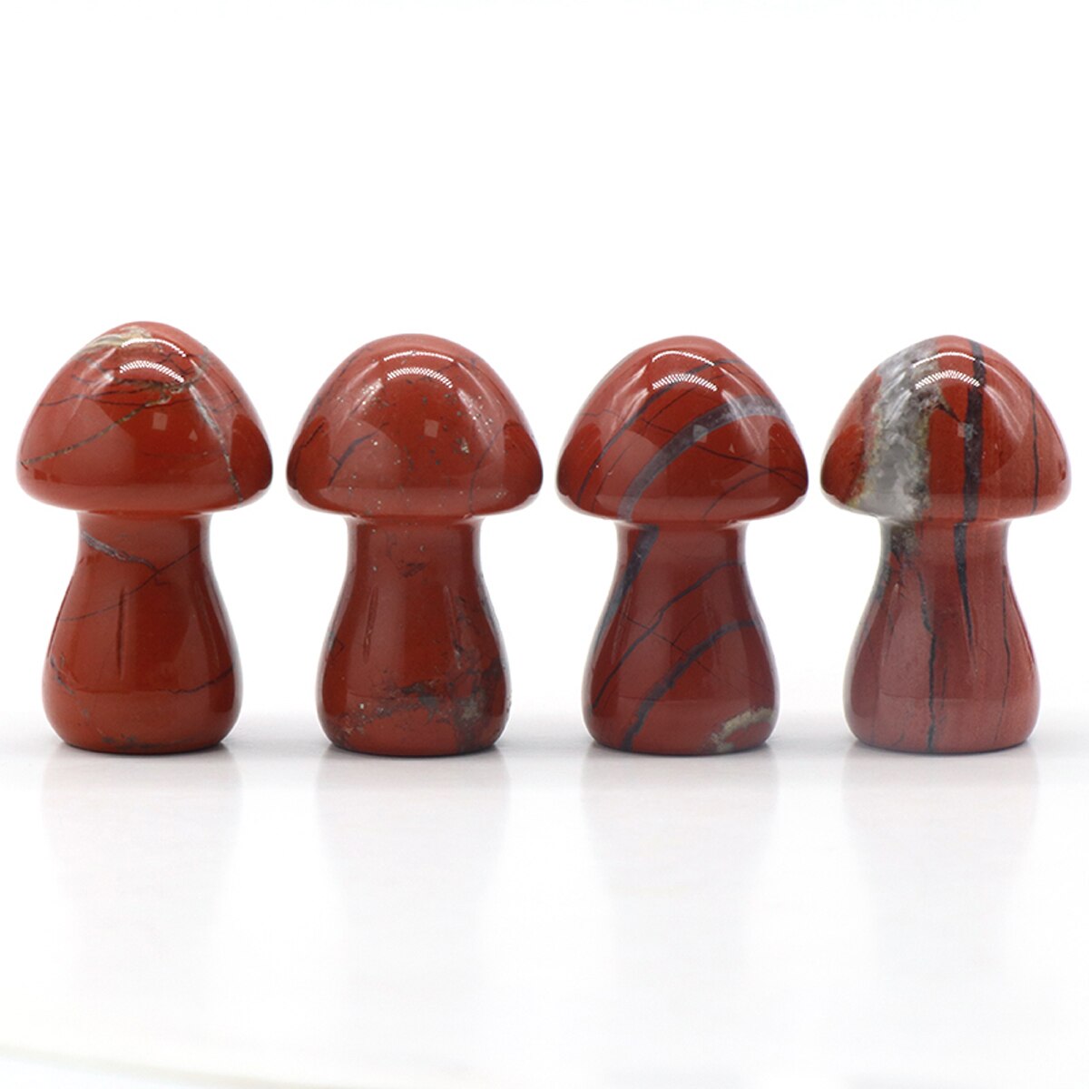 1pc Wholesale Natural Gemstone Crystal Amethyst Quartz Carved Mushroom Shape Reiki Plant Mini Home Decoration Christmas Gift