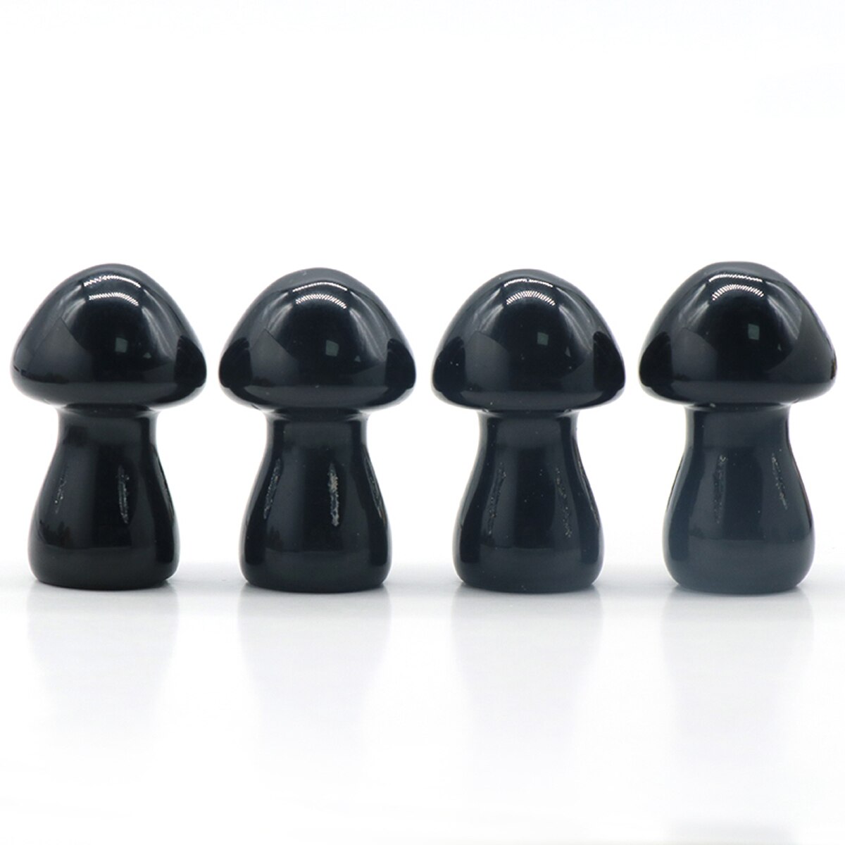 1pc Wholesale Natural Gemstone Crystal Amethyst Quartz Carved Mushroom Shape Reiki Plant Mini Home Decoration Christmas Gift