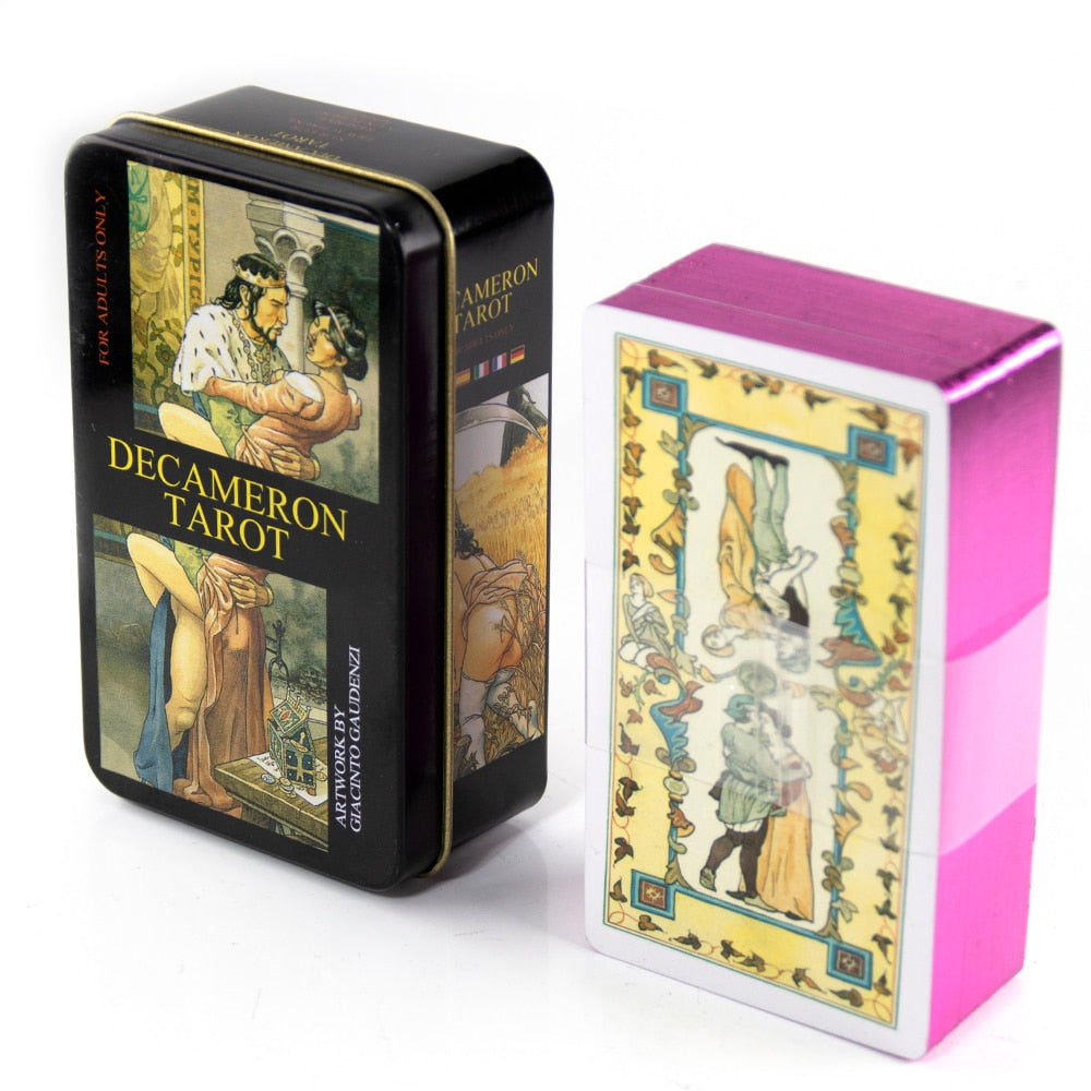 Everyday Witch Tarot Witches in a Tin Metal Box Gold-plated Edge Hot Sell Tarot Cards For Divination Tarot Deck Beautiful Packag