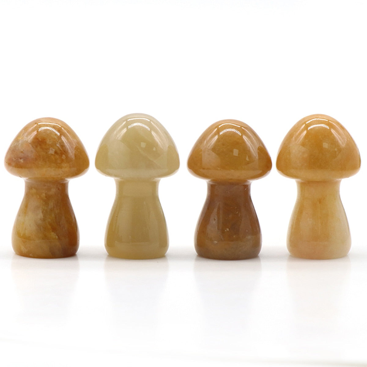 1pc Wholesale Natural Gemstone Crystal Amethyst Quartz Carved Mushroom Shape Reiki Plant Mini Home Decoration Christmas Gift
