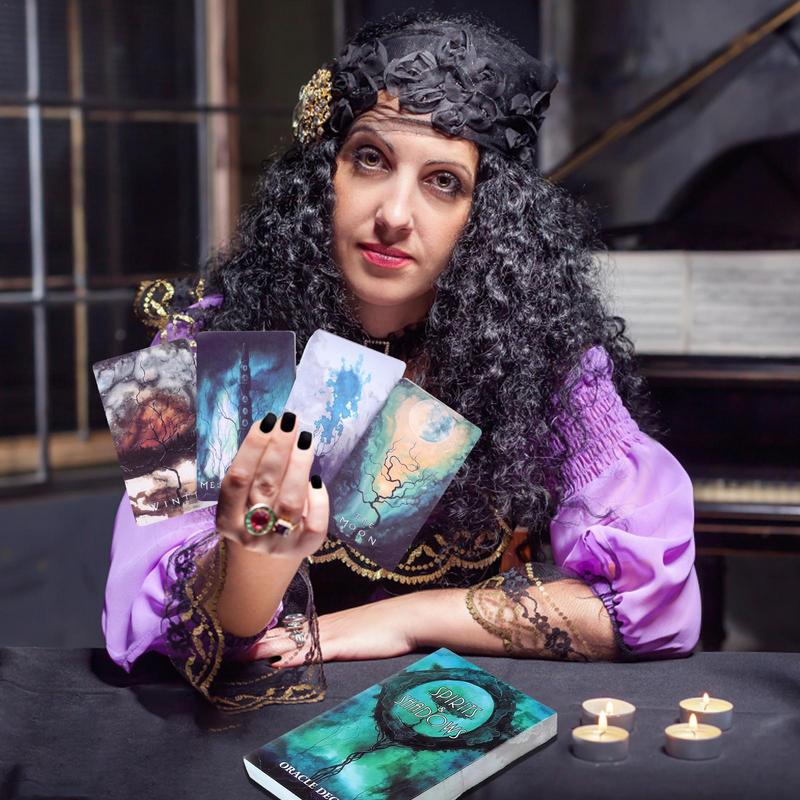 Spirits Shadows Tarot Card Unknown Spirit Deck Tarot Oracle Cards Deck Card Mysterious Divination Game Family Party Board Game