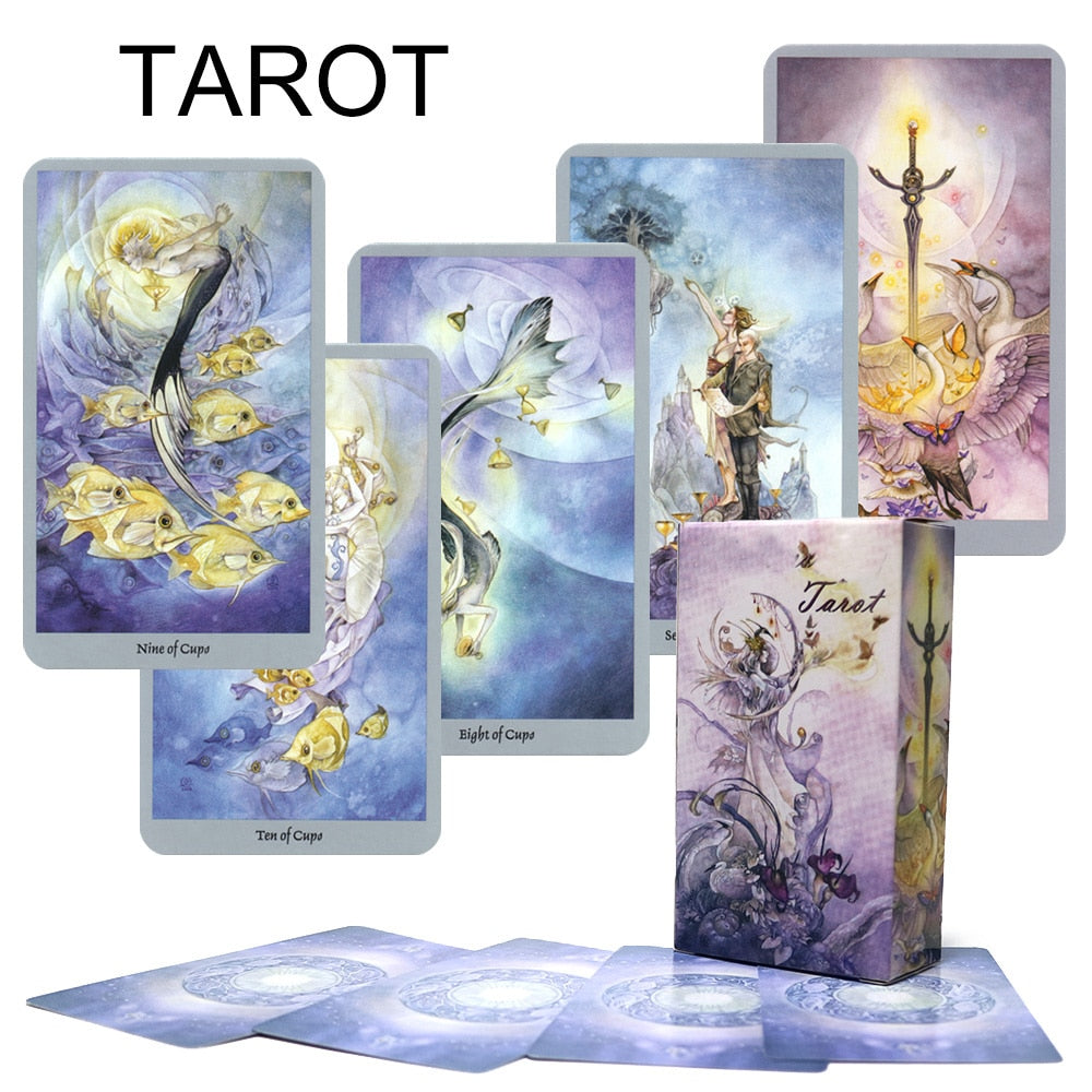 Moonology New Oracle Cards Divination Fate Game Affectional Oracle Deck Tarot Cards for Beginners With PDF Guidebook