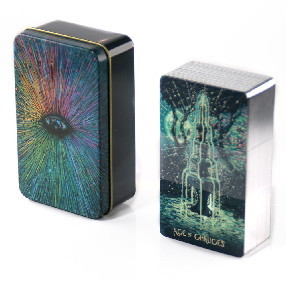 Everyday Witch Tarot Witches in a Tin Metal Box Gold-plated Edge Hot Sell Tarot Cards For Divination Tarot Deck Beautiful Packag
