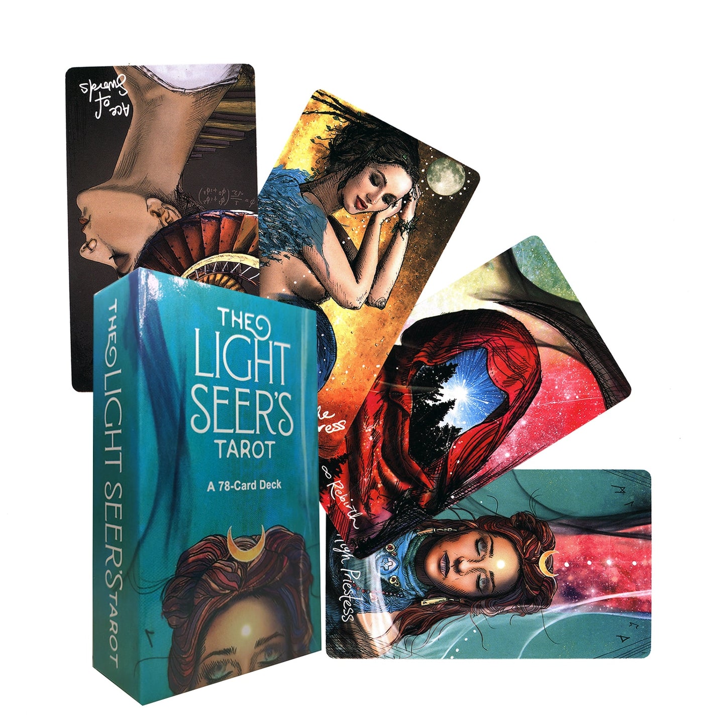 Moonology New Oracle Cards Divination Fate Game Affectional Oracle Deck Tarot Cards for Beginners With PDF Guidebook