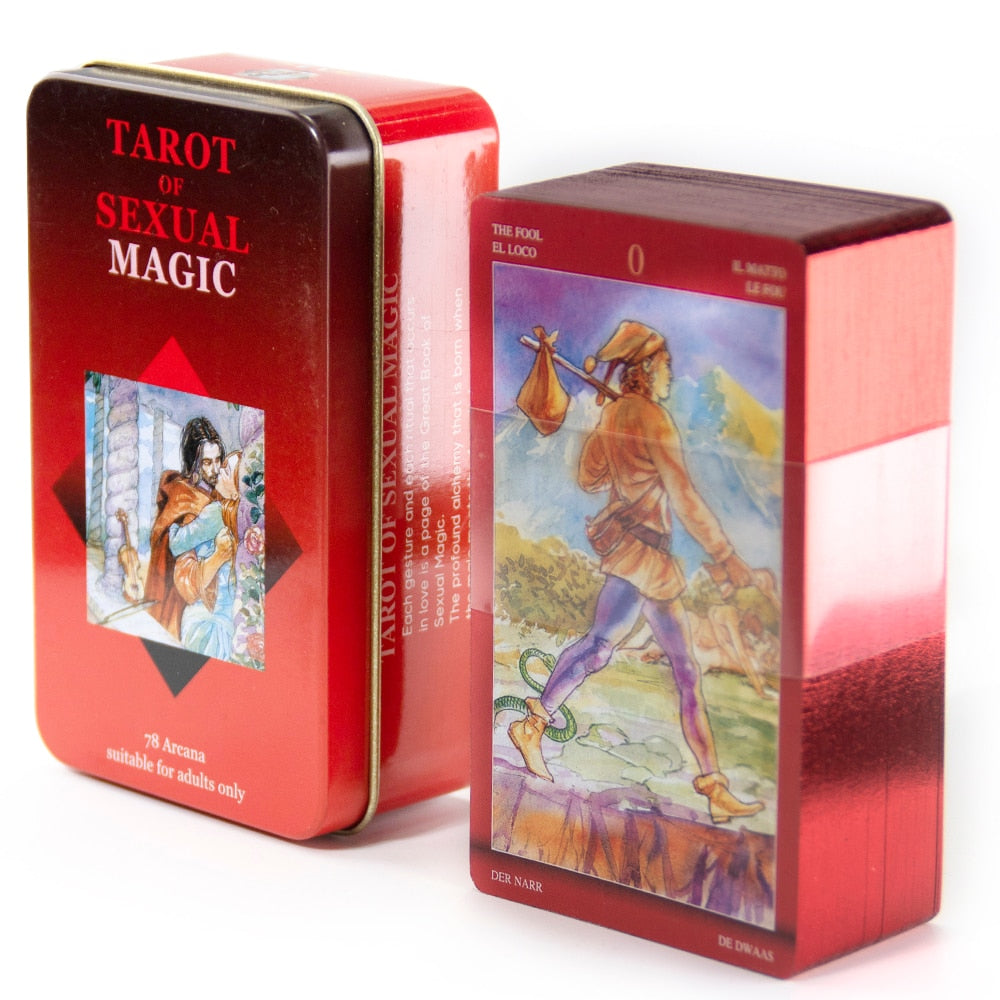 Everyday Witch Tarot Witches in a Tin Metal Box Gold-plated Edge Hot Sell Tarot Cards For Divination Tarot Deck Beautiful Packag