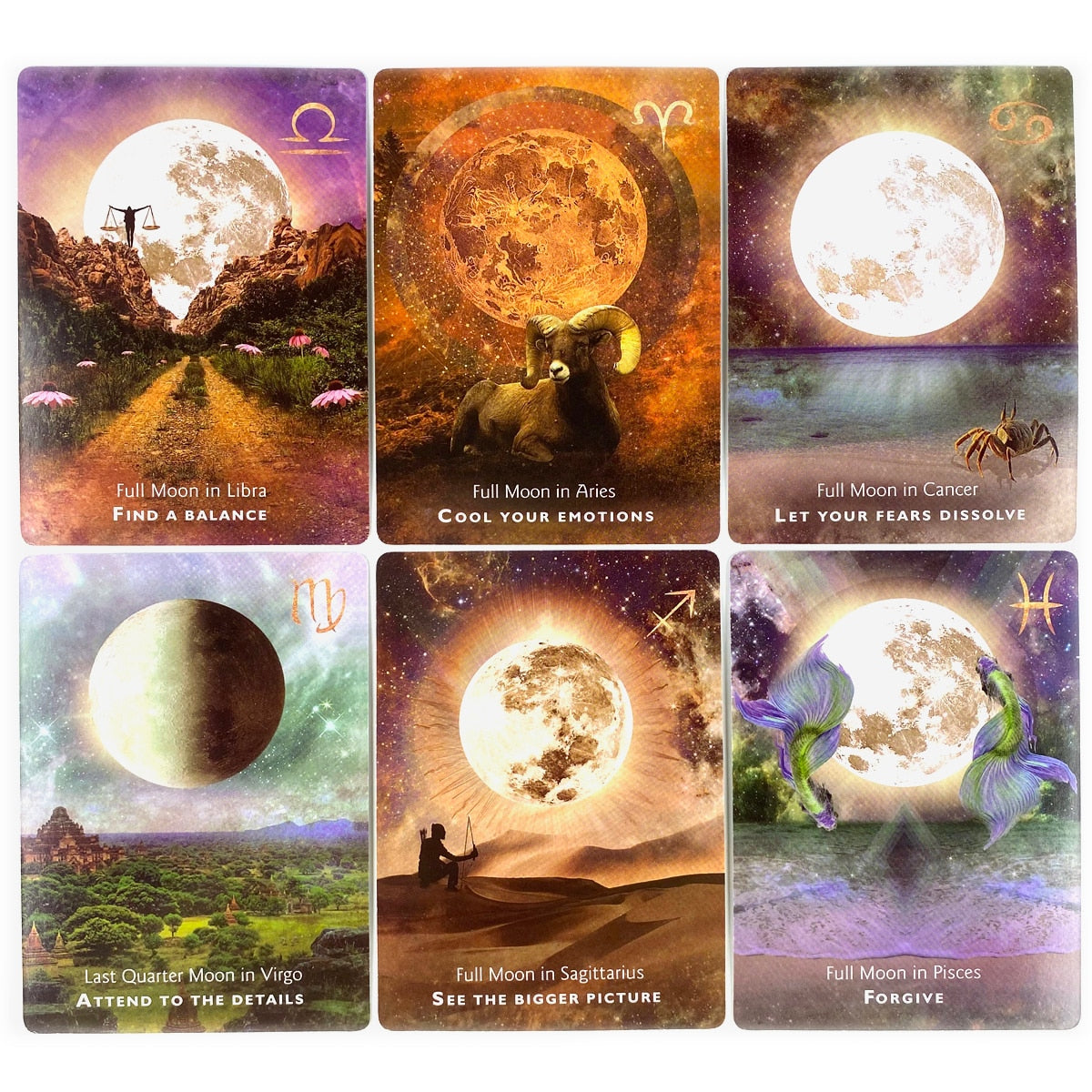 Moonology Manifestation Oracle Cards Leisure Party Table Game High Quality Fortune-telling Prophecy Tarot Deck With PDF Guide