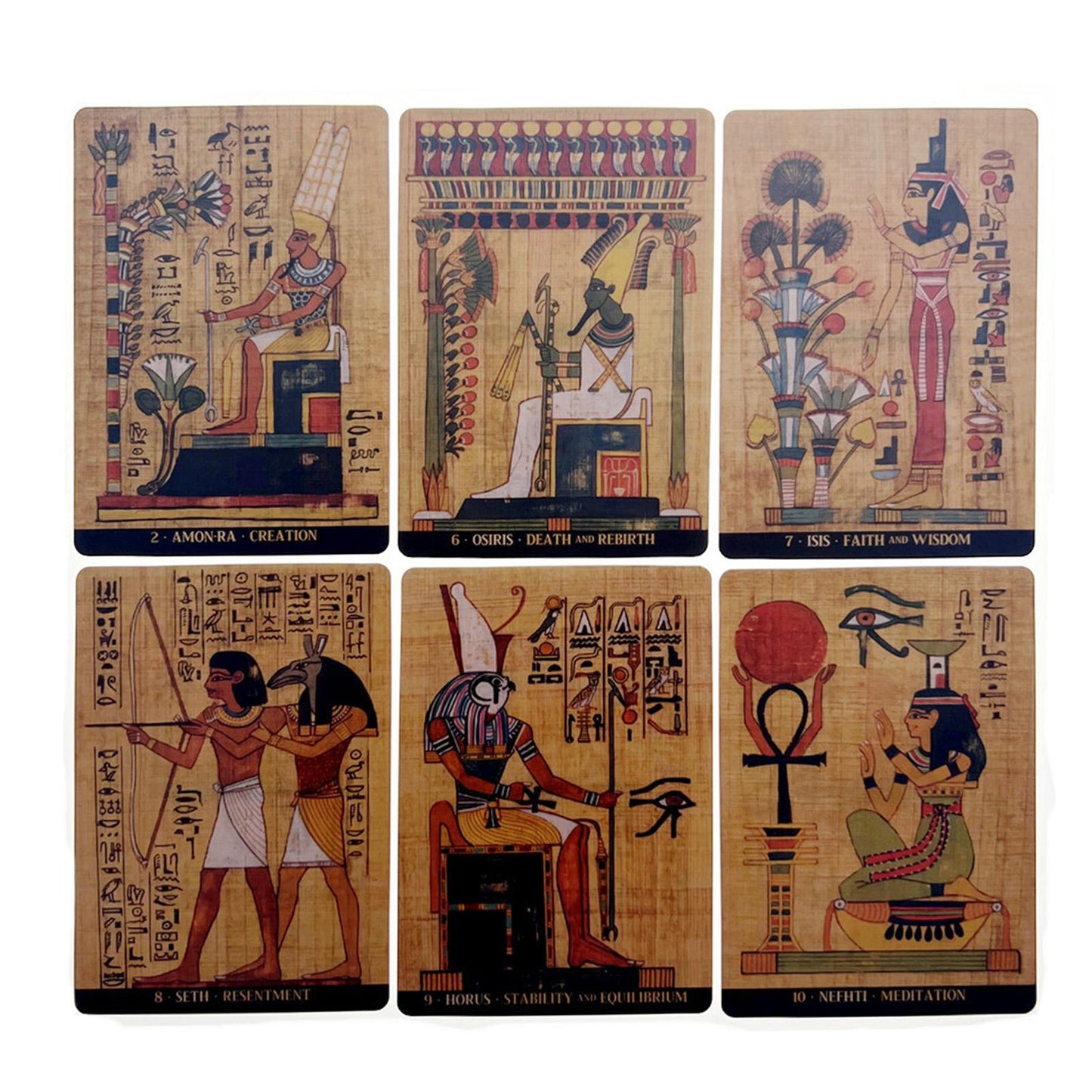 Tarot Cards English Version EGYPTIAN GODS ORACLE CARDS For Female Girls Board Game Oracle Cards Family Party English Playing Car