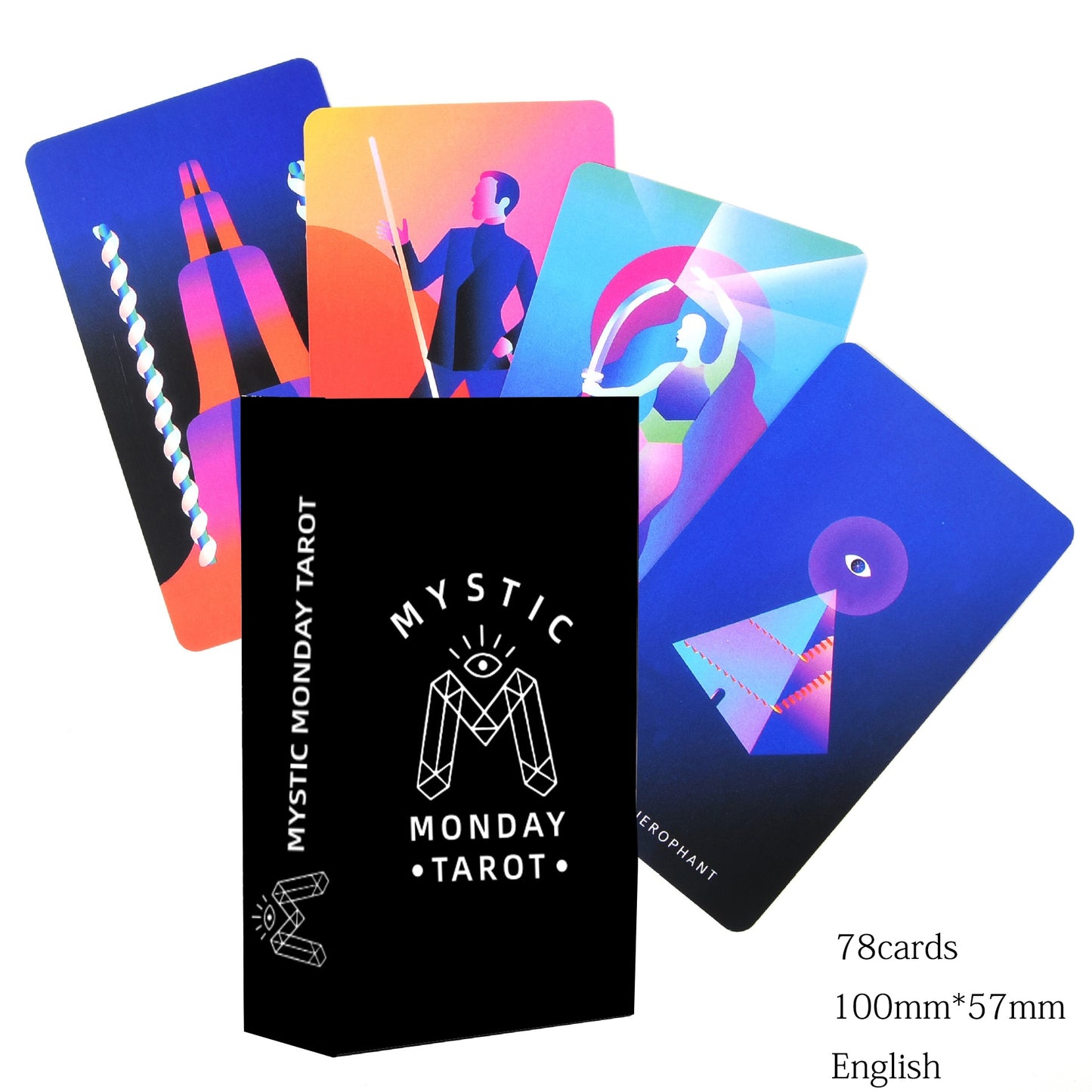 Moonology New Oracle Cards Divination Fate Game Affectional Oracle Deck Tarot Cards for Beginners With PDF Guidebook