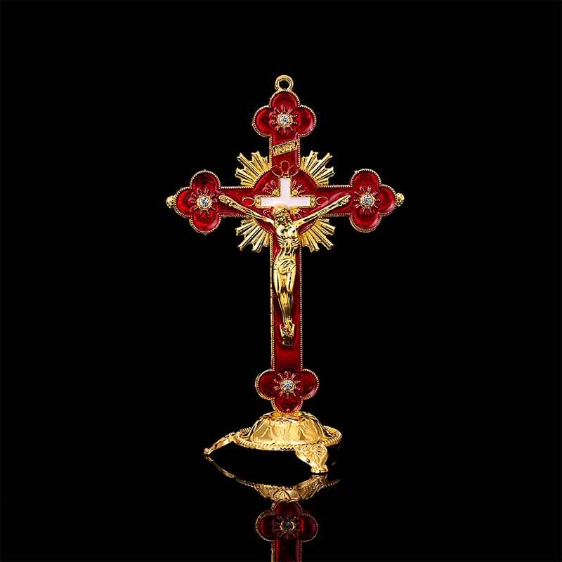 Big cross crucifix station christ catholic jesus statue large religious prayer church decoration car church decoration