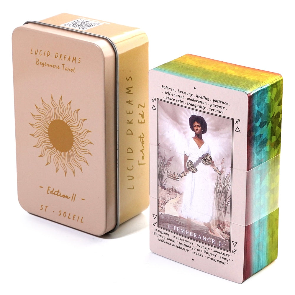 Everyday Witch Tarot Witches in a Tin Metal Box Gold-plated Edge Hot Sell Tarot Cards For Divination Tarot Deck Beautiful Packag