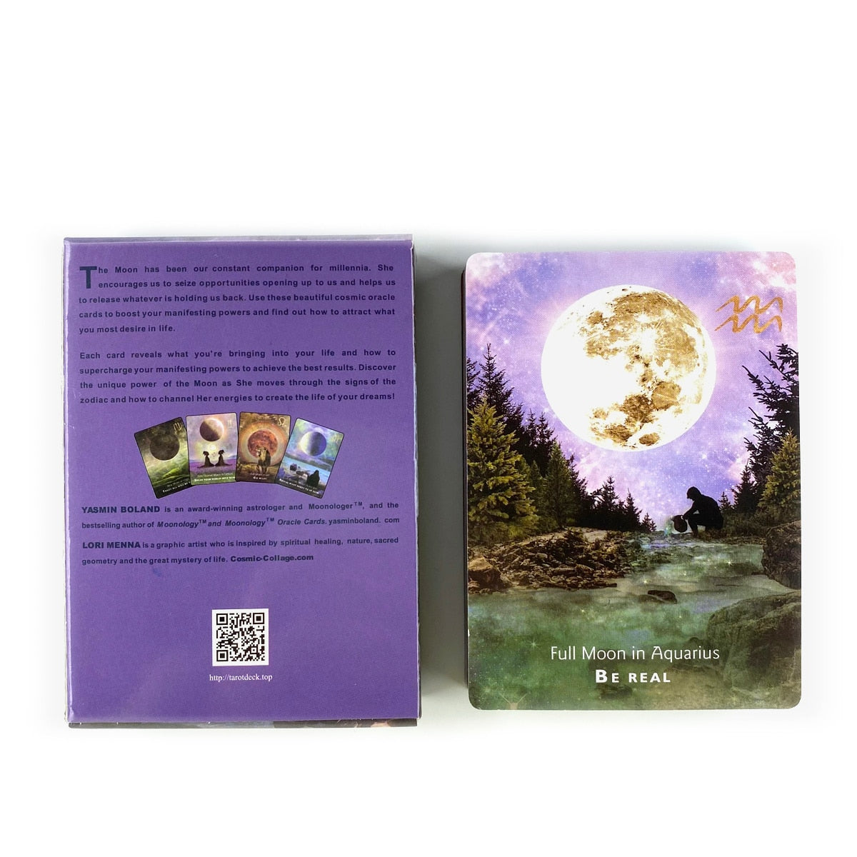 Moonology Manifestation Oracle Cards Leisure Party Table Game High Quality Fortune-telling Prophecy Tarot Deck With PDF Guide