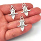 8 designs 50pcs Wiccan Goddess Moon Yoga Pendant charm Witchcraft Fashion Jewelry for Women