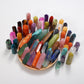 Runyangshi Crystal Hexagonal Prism Crafts Natural Stone Quartz Tower 36 Colors Energy Mineral Wand Home Decoration