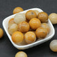 20mm Round Natural Non-porous Aura Crystal Agate Transfer Ball Polished Gemstone Energy Specimen Home Fish Tank Decoration 1PC