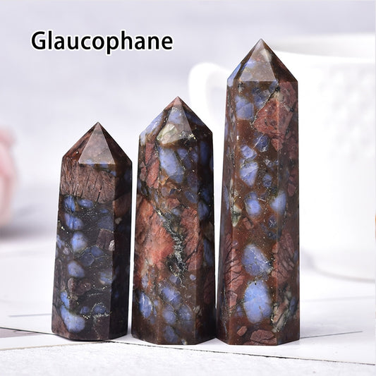 Runyangshi Crystal Hexagonal Prism Crafts Natural Stone Quartz Tower 36 Colors Energy Mineral Wand Home Decoration