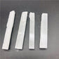 4pcs Natural white selenite gypsum rod with irregular reiki mineral specimens healing crystal rod