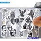 50pcs Gothic Witch Devil Skull Magic Spells Black White Stickers for Phone Laptop Luggage Skateboard Bike Motorcycle Car Sticker