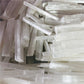 4pcs Natural white selenite gypsum rod with irregular reiki mineral specimens healing crystal rod