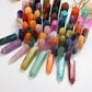 Runyangshi Crystal Hexagonal Prism Crafts Natural Stone Quartz Tower 36 Colors Energy Mineral Wand Home Decoration