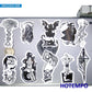 50pcs Gothic Witch Devil Skull Magic Spells Black White Stickers for Phone Laptop Luggage Skateboard Bike Motorcycle Car Sticker