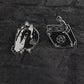 Black Witch Pins Spell Book Magical Crystal Ball Hand Brooches Enamel Dark Punk Lapel Pin Button Badges Jewelry Gift for Witches