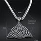 Viking Witch Celtic Knot Pendant Necklace Stainless Steel Men Chain Odin Gothic Necklace Protection Amulet Jewelry nudo de bruj