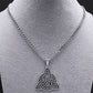 Viking Witch Celtic Knot Pendant Necklace Stainless Steel Men Chain Odin Gothic Necklace Protection Amulet Jewelry nudo de bruj
