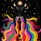 The Sacred Self-Care Oracle Table Cloth Witchcraft Supplies Tarot Spread Alter Cloth Triple Goddess Altare