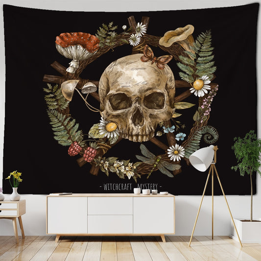 Vintage Witchcraft Tapestry Sun Wall Hanging Botanical Celestial Floral Wall Tapestry Hippie Flower Wall Carpets Dorm Decor