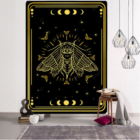 Witches High Priest Tarot Art Tapestry Dorm Constellation Hippie Astrology Wall Hanging Mandala for Bedroom Living Room Decor